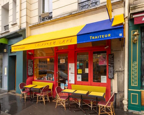 Devanture du Savannah Café, 27 rue Descartes